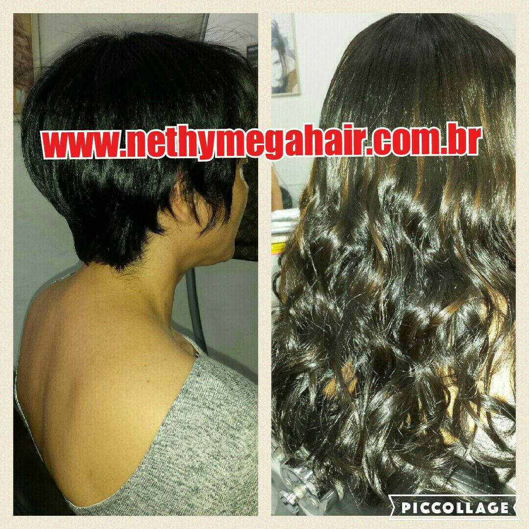 Mega Hair Antes e Depois